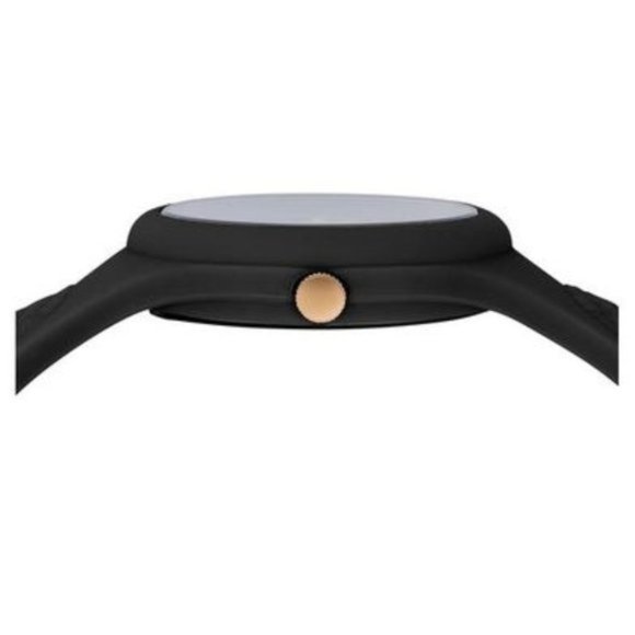 NWT Versace Black silicone watch